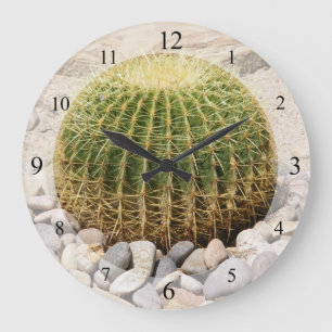 Barrel Cactus Clock Große Wanduhr