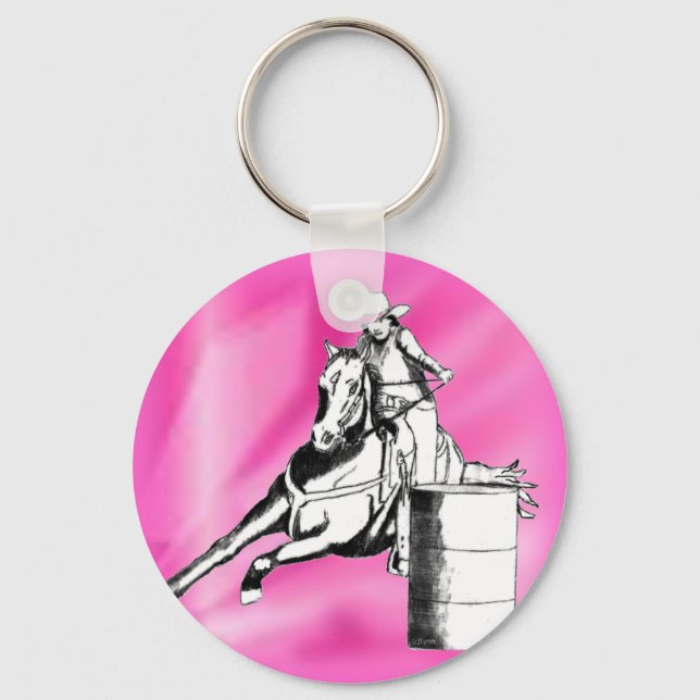 Barrel Racer 103 Schlüsselanhänger (Vorderseite)