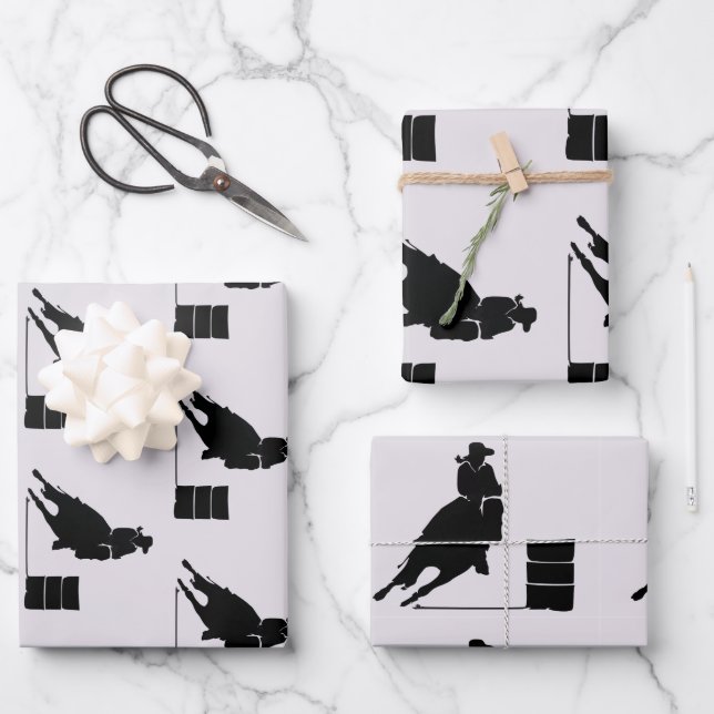 Barrel Racer Geschenkpapier Set (Vorderseite)