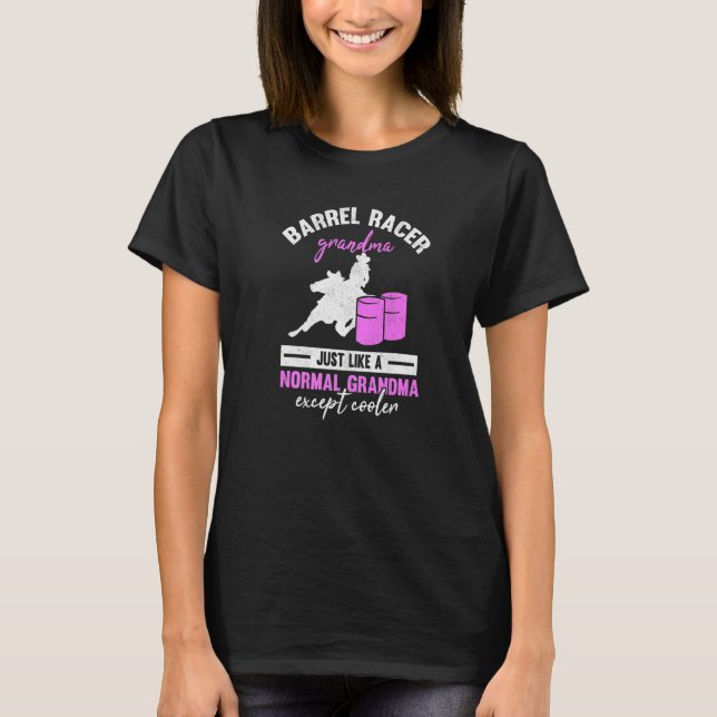 Barrel Racer Grandma Rodeo Grandmother Horse Barre T-Shirt (Vorderseite)