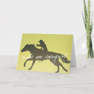 BARREL RACER Grußkarte Dankeskarte