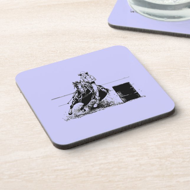 Barrel Racer im Herzen Untersetzer (Linke Seite)