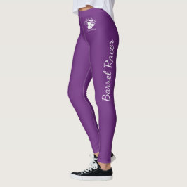 "Barrel Racer"-Leggings mit weißem B&BE-Logo Leggings