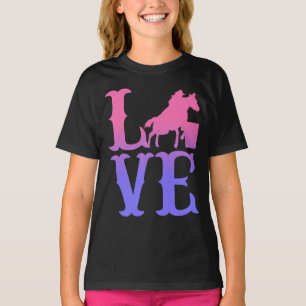 Barrel Racer Liebe Reiten T-Shirt