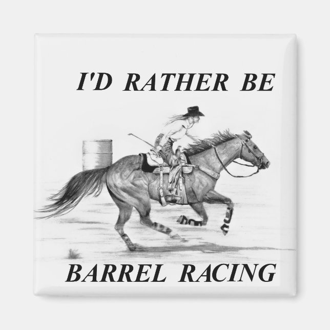 Barrel Racer Magnet (Vorne)
