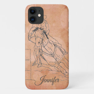 Barrel Racer (Orangefarbene Kreise) Case-Mate iPhone Hülle