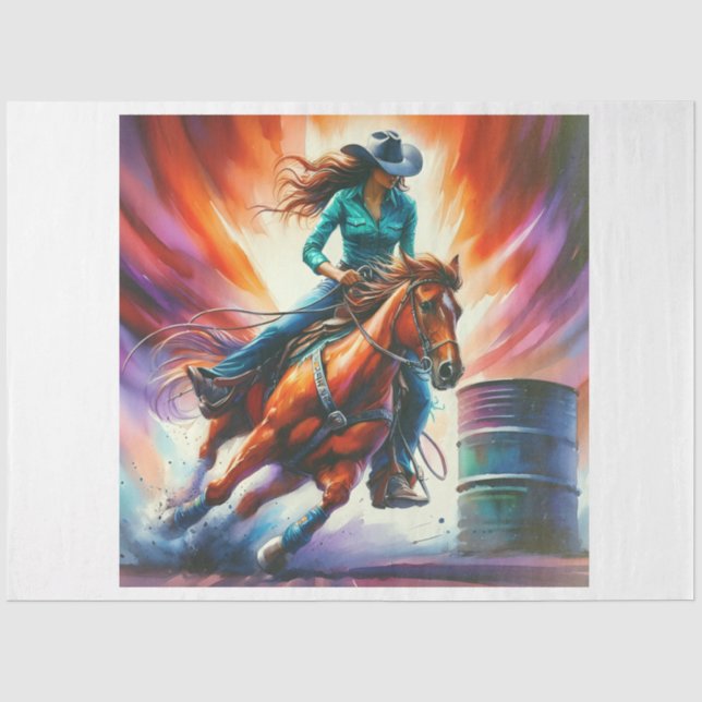 Barrel Racer Seidenpapier (Vorderseite)