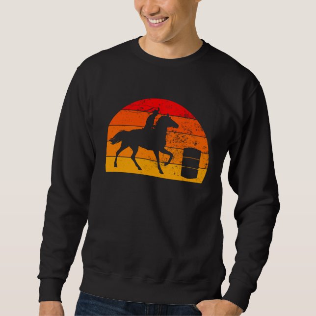 Barrel Racing Barrel Racer Horse Riding Rodeo Cowg Sweatshirt (Vorderseite)
