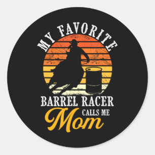 Barrel Racing Daughter Horse Barrel Racing Runder Aufkleber