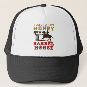 Barrel Racing Funny Barrel Pferd Zitat Truckerkappe