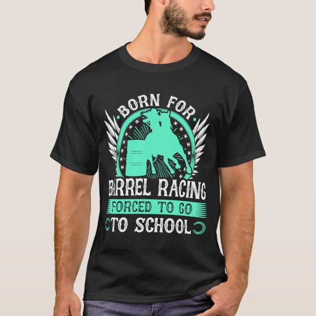 Barrel Racing Girl Quote Rodeo Cowgirl Barrel Rac T-Shirt (Vorderseite)