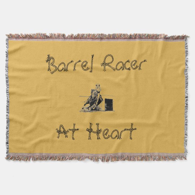 Barrel Racing Horse & Rider Decke (Vorderseite)