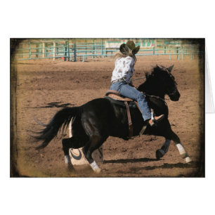 Barrel Racing Imitate Vintag