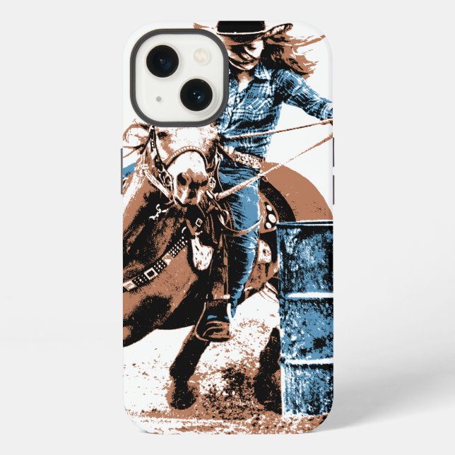 Barrel Racing iPhone Hülle (Rückseite)