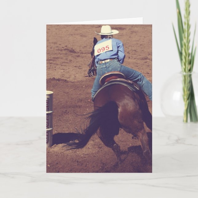 Barrel Racing Karte (Vorderseite)