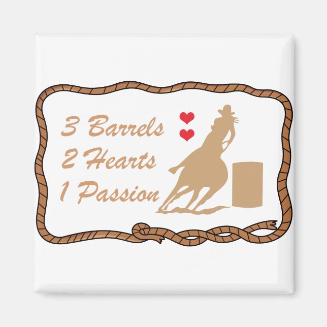 Barrel Racing Magnet (Vorne)