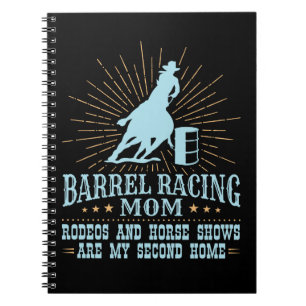 Barrel Racing Mama Rodeos zweite Zuhause Notizblock