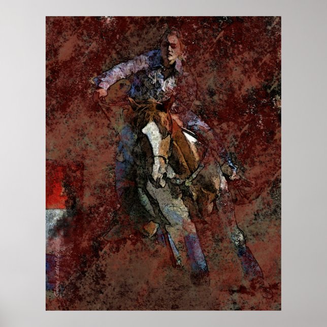 Barrel Racing Poster (Vorne)