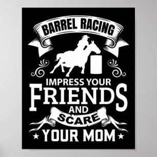 Barrel Racing Racing Reitsport Racer Racer R Poster
