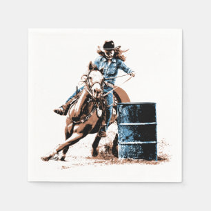 Barrel Racing Serviette