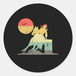 Barrel Racing Show Barrel Racer Runder Aufkleber