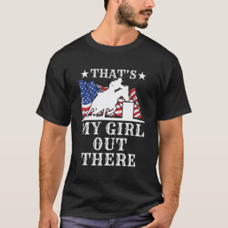 Barrel Racing Vater, das ist mein draußen amerikan T-Shirt