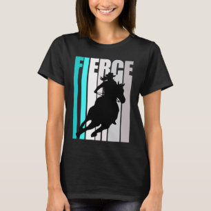 Barrel Racing Wilde Cowgirl Hut Western Thema Tur T-Shirt
