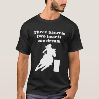 Barrel-Rennen für Mädchen Teens sie oder Frauen T-Shirt