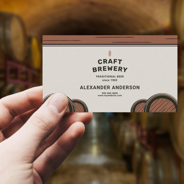 Barrels - Brauerei Visitenkarte (Barrels - Brewery Business Card)