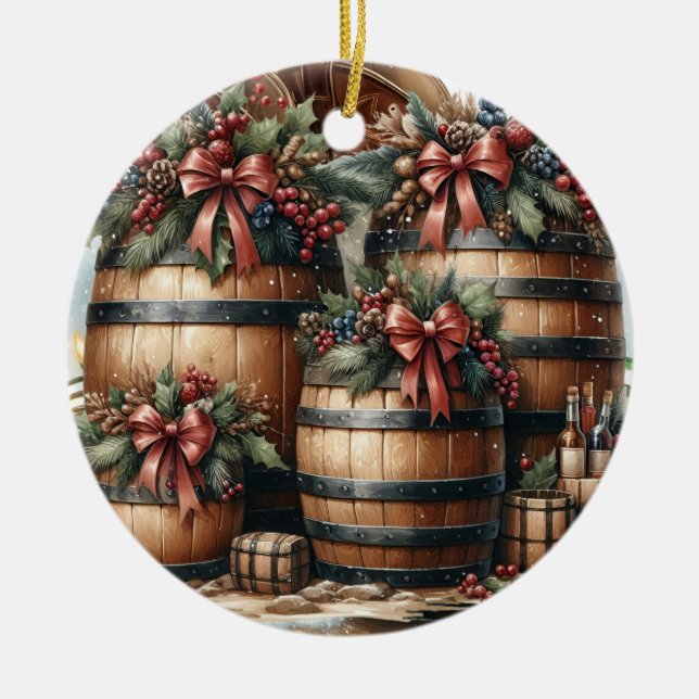 Barrels Keramik Ornament (Vorne)