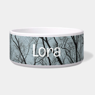Barren Trees Hausbowl mit LOLA Text Napf