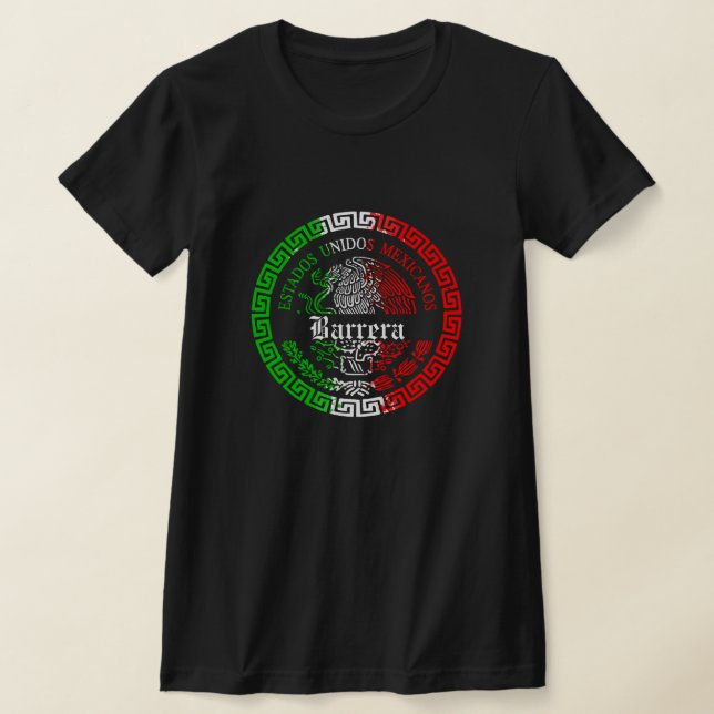 Barrera Nachname Mexiko Emblem Shirt (Ablage )