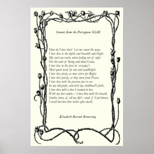 Barrett Browning - Sonnets aus Portugal 43 Poster