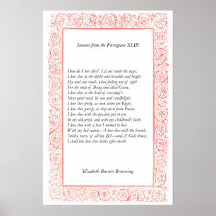 Barrett Browning - Sonnets aus Portugal 43 Poster