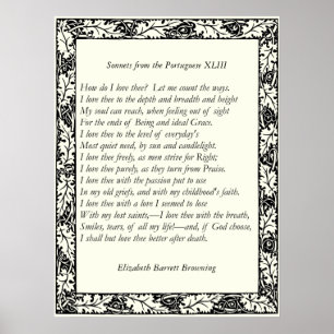 Barrett Browning - Sonnets aus Portugal 43 Poster