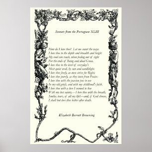 Barrett Browning - Sonnets aus Portugal 43 Poster