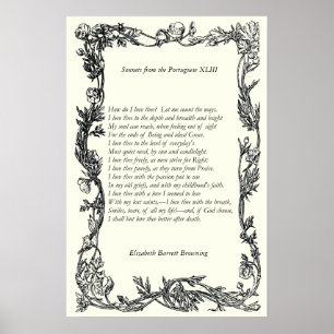 Barrett Browning - Sonnets aus Portugal 43 Poster