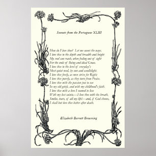 Barrett Browning - Sonnets aus Portugal 43 Poster