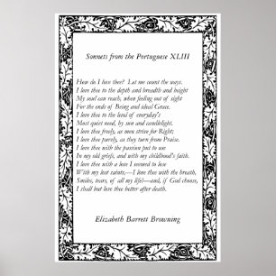 Barrett Browning - Sonnets aus Portugal 43 Poster