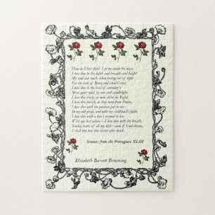Barrett Browning - Sonnets aus Portugal 43 Puzzle