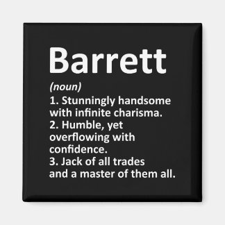 Barrett Definition Personalisierter Name Lustig Magnet
