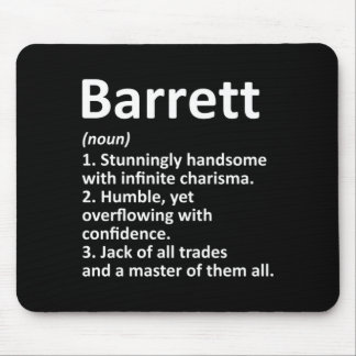 Barrett Definition Personalisierter Name Lustig Mousepad