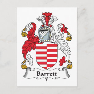 Barrett Familienwappen Postkarte