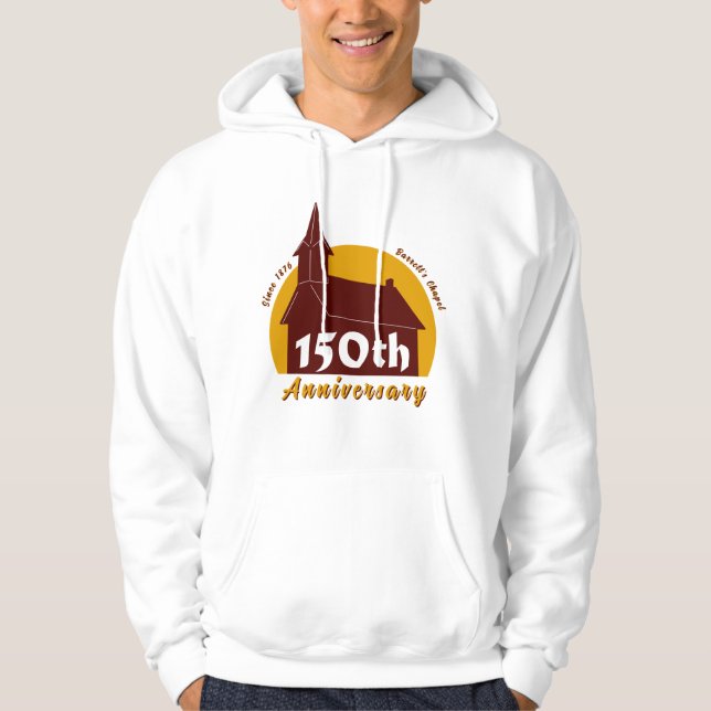 Barrett's Chapel Men's 150th Anniversary Hoodie (Vorderseite)