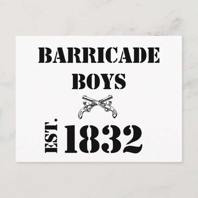 Barricade Boys Odds und Ends Postkarte (Vorderseite)
