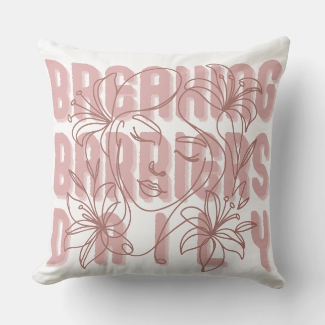 Barrieren überwinden Tägliche Ermächtigung von Fra Kissen (Vorderseite)