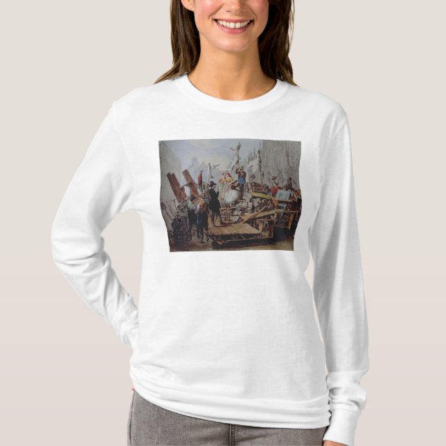Barrikaden im Stephansplatz, Wien, 1848 T-Shirt (Vorderseite)