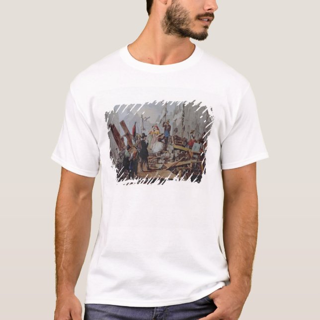 Barrikaden im Stephansplatz, Wien, 1848 T-Shirt (Vorderseite)