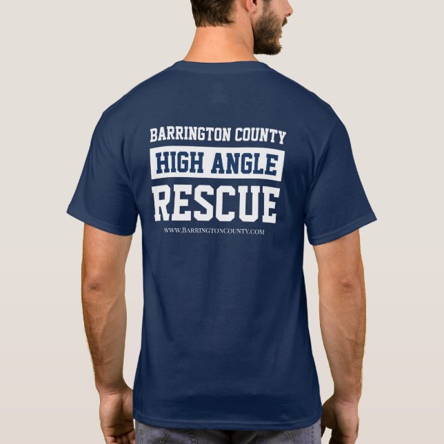 Barrington Landkreis High Angle Rescue T - Shirt (Rückseite)