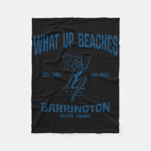 Barrington Rhode Island Ri Funny Vintag Beaches T Fleecedecke